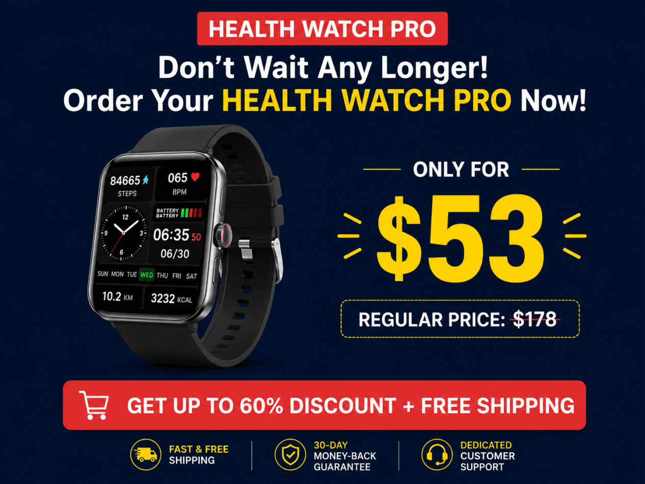 Health Watch Pro smartwatch — limited-stock official offer