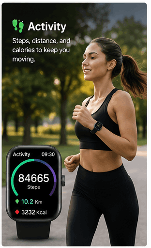 Health Watch Pro on the wrist tracking daily wellness